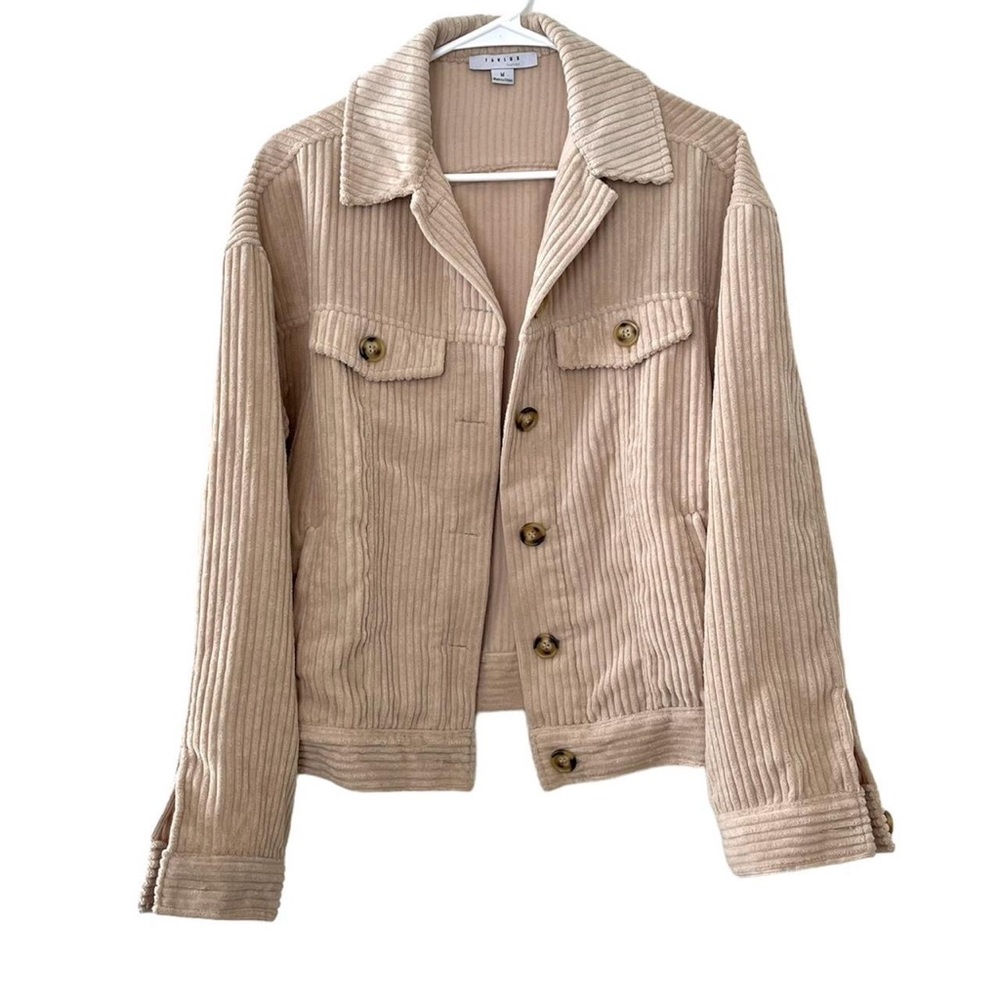 Favlux beige corduroy jacket size medium